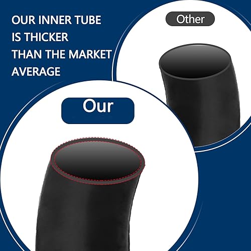 16 x 3,0 Fahrradschlauch-Ersatz, 16 Zoll Fahrradreifen Ersatz, kompatibel mit 16 x 3,0 16 x 3,25 16 x 3,5 Innenschläuche, für E-Bikes, Elektroroller, Mopeds [verdickt] (2 Stück)