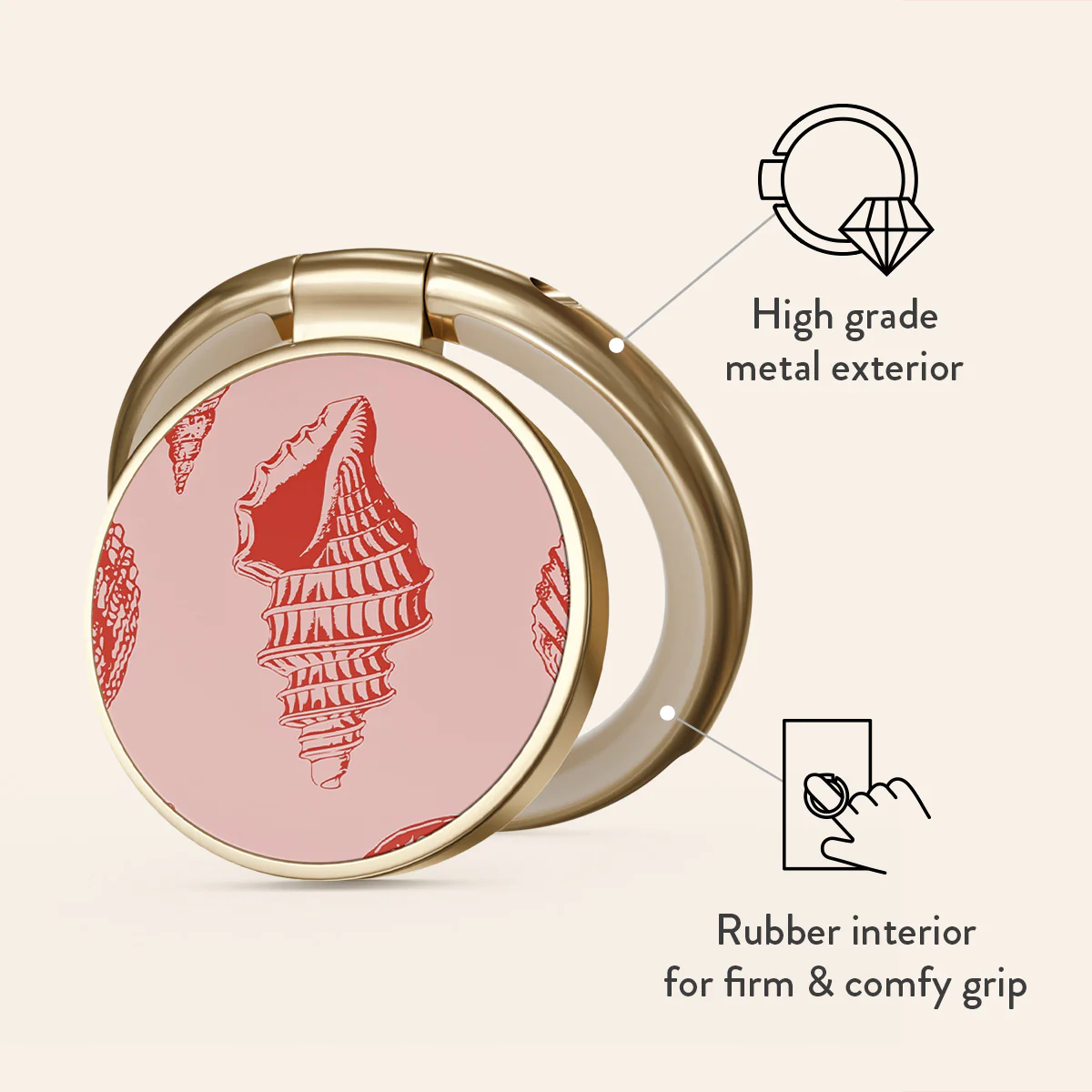 Coastal Treasure - Adhesive Ring Holder