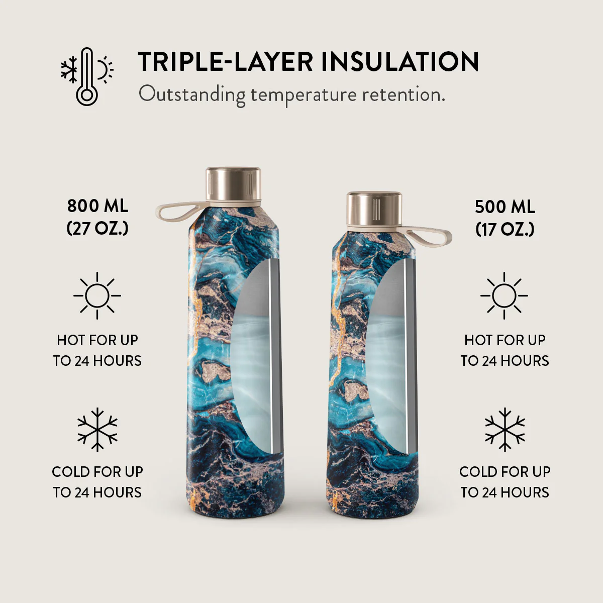 Mystic River - Blue Marble Water Bottle