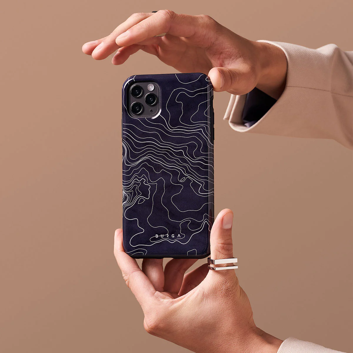 Drifting Shores - Line Art iPhone 16 Pro Max Case