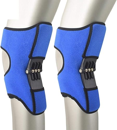 Gifftiy Kniepolster Upgraded Knee Booster 2Pcs/Pair Power Joint Support Knee Pads Protector Breathable Non-Slip Knee Support Brace-Blue