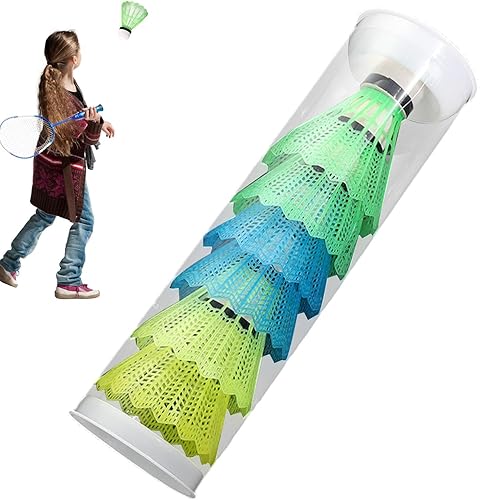 Badminton Feather Shuttlecocks - 6pcs Shuttlecocks für Badminton, langlebige und stabile Shuttlecocks | Übungsversorgungen für Männer, Frauen, Jugendliche, Ausbildungsausrüstung für Badminton -Spieler