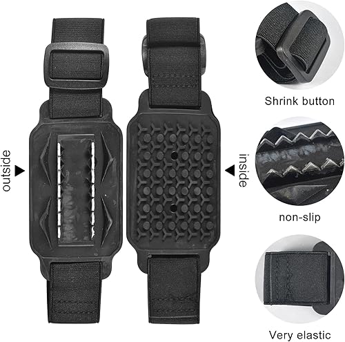 4 Stück Anti Rutsch Schuhspikes,Walking Winter Rutsch Schuhspikes,Spikes für Schuhe Schuhkrallen Spikes,Sohle Wandern Rutsch Schuhspikes,für Wandern Trail Running Trekking Winter Outdoor