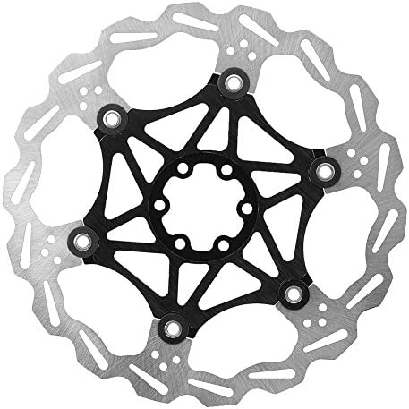 VGEBY Fahrrad Bremsscheibe mit Schrauben 160/180 / 203mm für Mountainbike(203mm-Black)