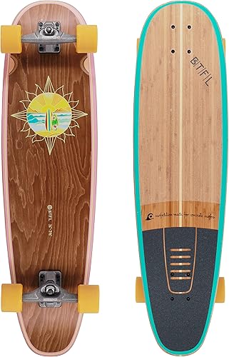 BTFL Surfskate Board Ideales Surftraining für Balance, Carving & Pumping. Komplett Surf-Skateboard mit G-Truck Surfskate Achse und Rollen für Anfänger und Fortgeschrittene: Sol, Cody, Moby & Aurelia