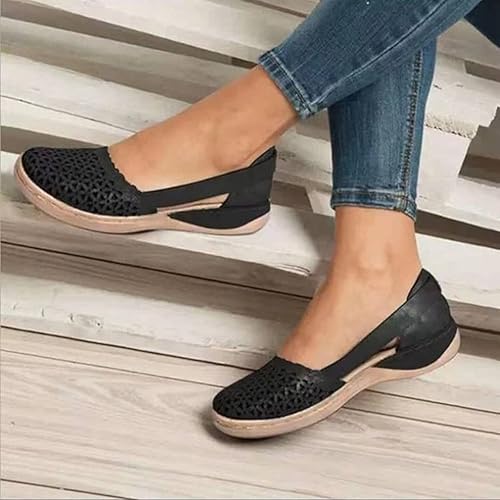Elegant Sandalen Damen Hochzeiten Hohe Schuhe Partys Keilpumps Tanzschuhe Mode Geschlossene Espadrilles Sommerschuhe Aushöhlen Pumps Sommer Strand Absatzschuhe Balerinaschuhe