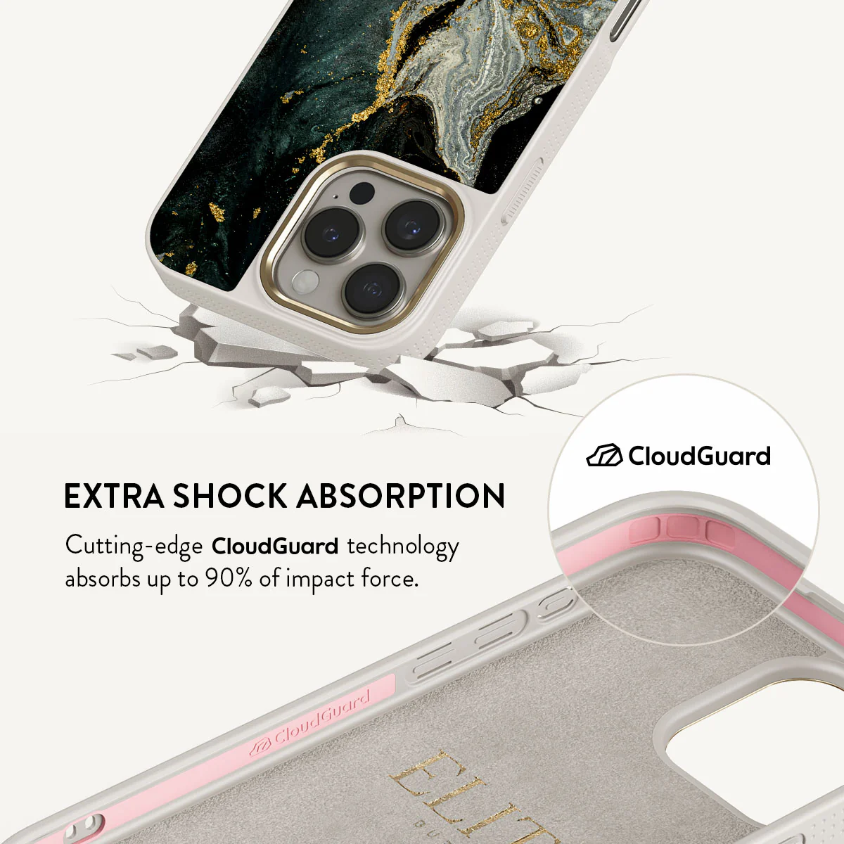 Northern Lights - Marble iPhone 16 Pro Max Case