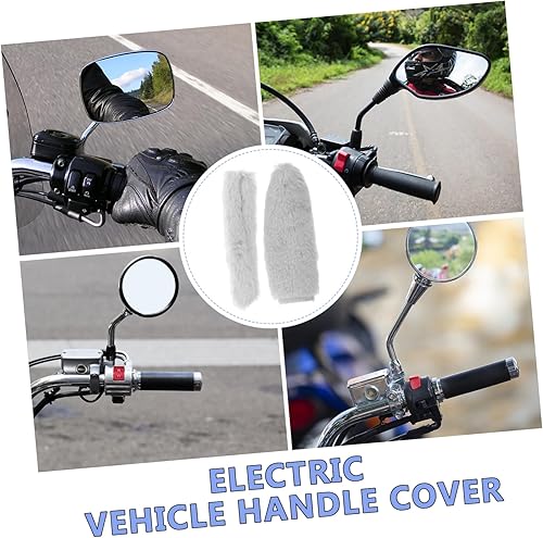 Toddmomy 1Satz Fahrradlenkergriffe Plüschbezüge Warmhaltende Fahrradgriffabdeckungen für Sicheren Halt zu Installieren Kompatibel mit Mountainbikes und Bikes Langlebig