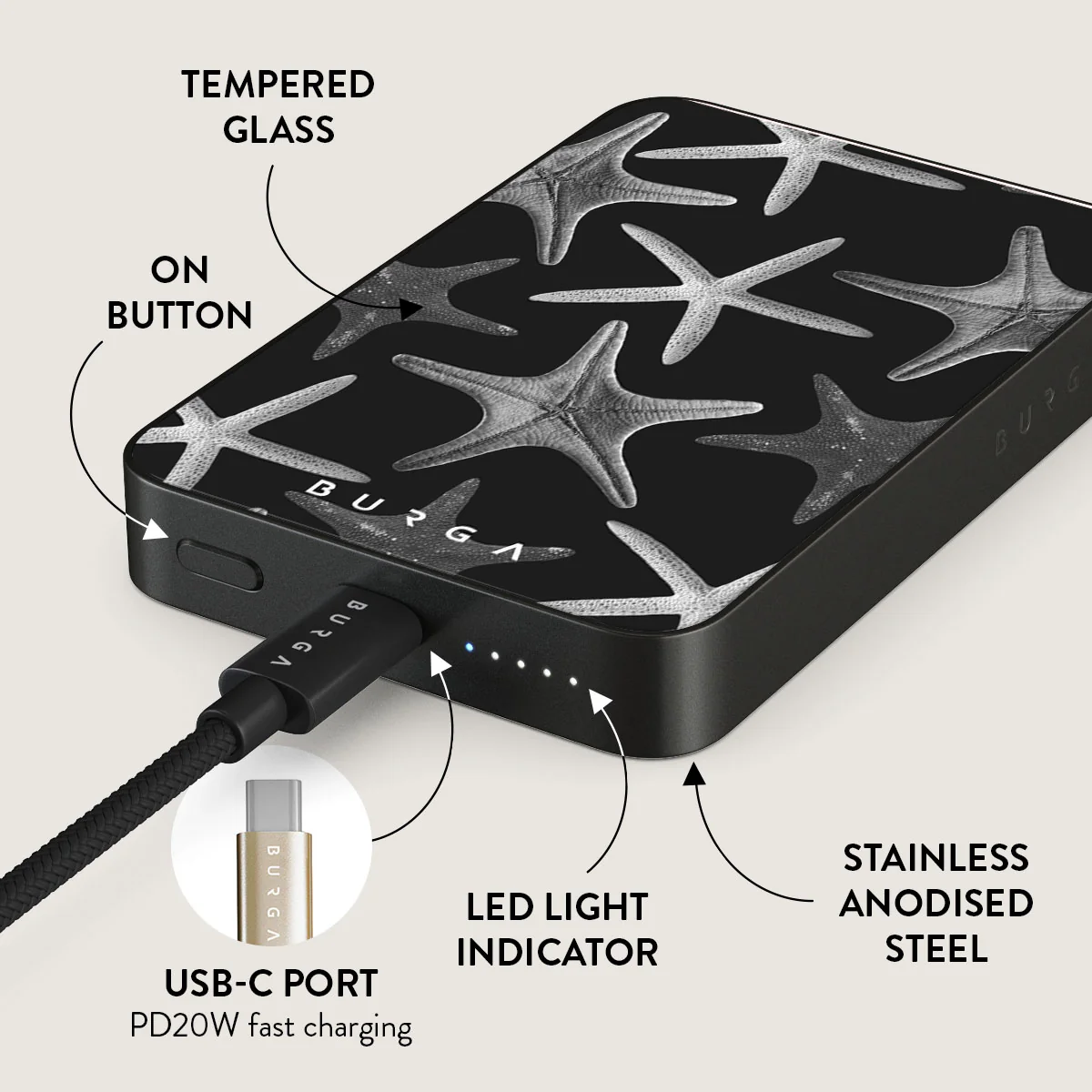 Midnight Ocean - Magnetic Power Bank