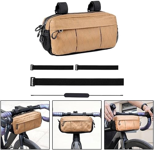 GLOBALHUT Fahrrad-Lenkertasche, wasserdichte Mountainbike-Vordertasche, Aufbewahrungstasche für Rennräder, E-Bikes, Pendler, Abenteuerfahrer