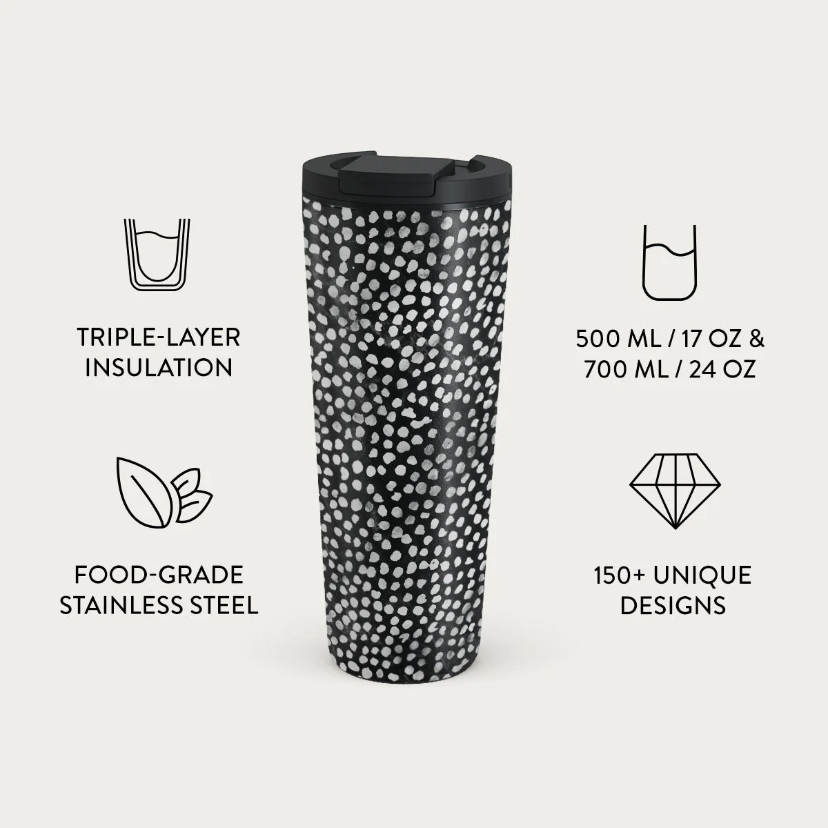 Night Sky - Dotted Travel Mug