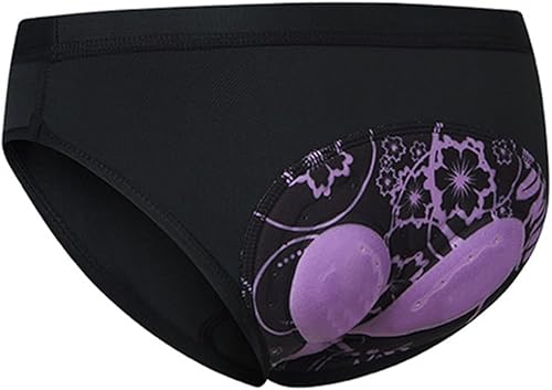 Fahrradhose Damen Gepolstert Radlerhose Radunterhose Unterwäsche Atmungsaktive Schnelltrocknend Radhose Fahrradslip mit Polster Stoßfeste mtb Fahrrad Unterhosen Fahrradunterhose