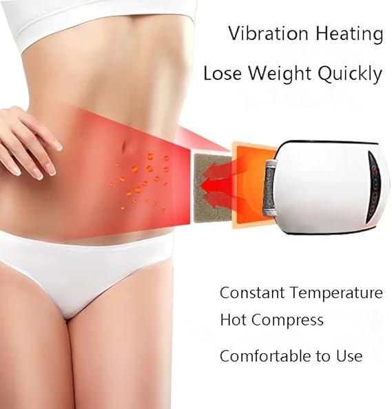 SanGin Massager Pad Gewichtsverlust Maschine Abdominal Vibration Massager Fitness Ausrüstung Mehrere Gänge Heizfunktion Plug-In Gebrauch,Schwarz