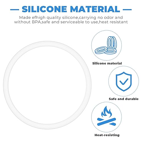 6 Stück Ersatzdichtungsset für Trinkflasche Innendurchmesser 5cm Silikon Dichtungs Ersatz mit Pinzette Isolierbecher Thermobecher für Kaffeebecher Ersatzdeckel