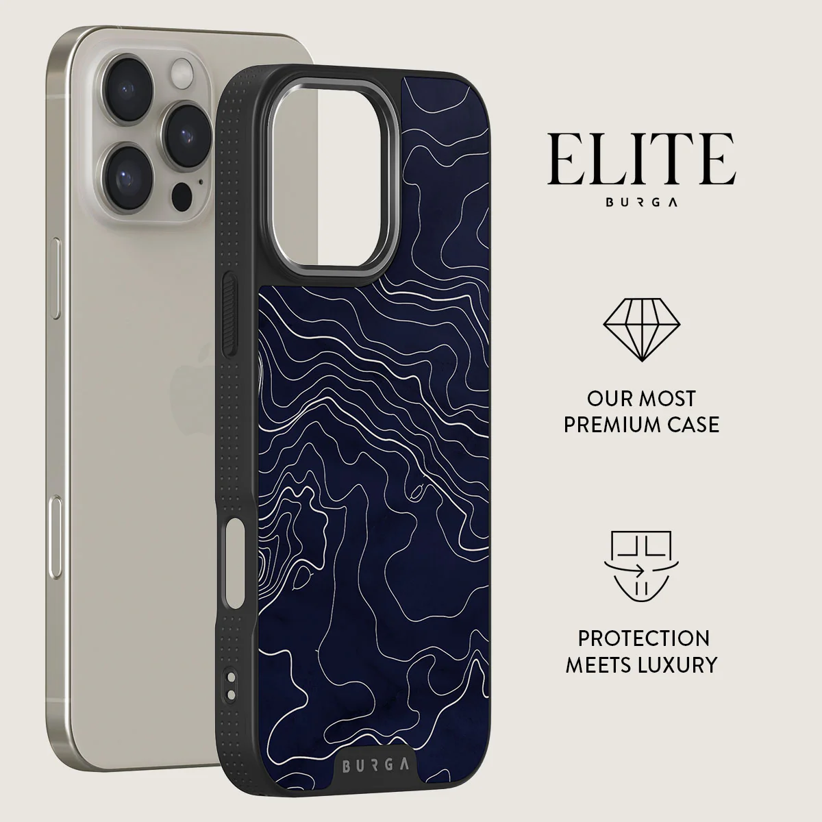 Drifting Shores - Line Art iPhone 16 Pro Max Case