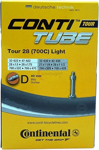 2X Schlauch Continental 33-622 (28x1.30) DV 40mm Dunlopventil +Reifenheber