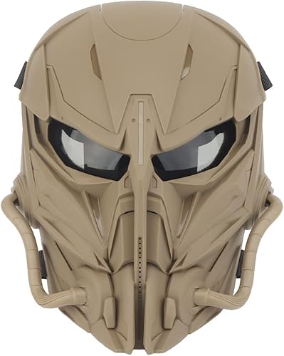 Airsoft Atmungsaktive Vollgesichtsmaske Taktische Schutzmaske mit Augenschutz