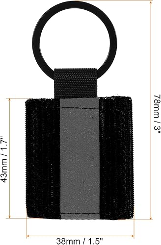 PATIKIL Reflektoren Anhänger Schlüsselanhänger Tag Sicherheits Reflektor Anhänger Schlüsselanhänger Nylon Streifenetikett Charm für Rucksack Radfahren Gehen Laufen