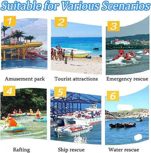 Yahbrra Verstellbare Schwimmweste Schwimmhilfe Rettungsweste: Kinder und Erwachsene für Wassersport Kajakfahren Surfen mit Verstellbarem Schrittgurt 30–120 Kg