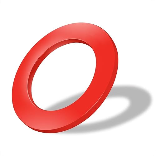 ONE80 Dart Catchring Surround Dartscheibe Schutz Dart Auffangring für 45 cm Dartscheibe (Rot)
