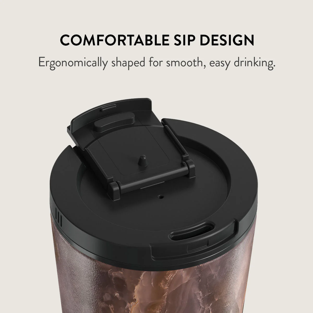 Fire Wood - Brown Marble Travel Mug