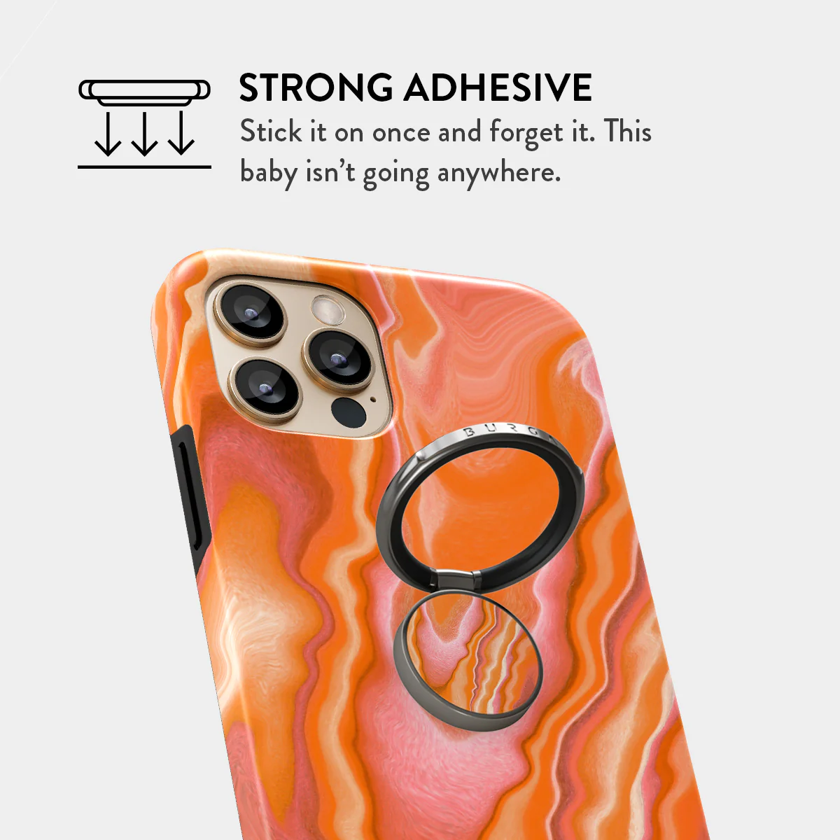 Retro Glow - Adhesive Ring Holder