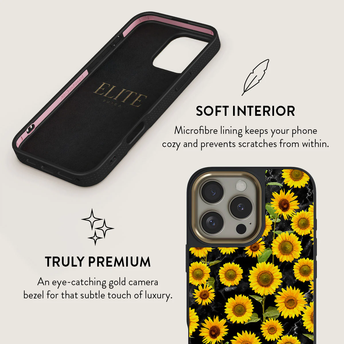Sunflower Glimmer - iPhone 16 Pro Max Case