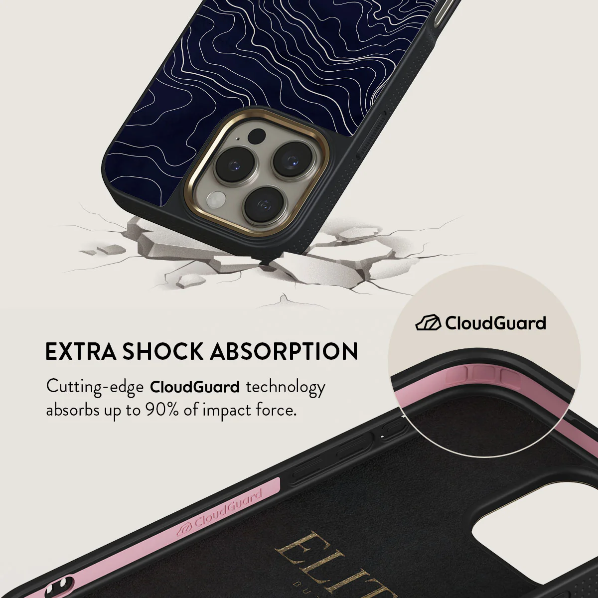 Drifting Shores - Line Art iPhone 16 Pro Max Case