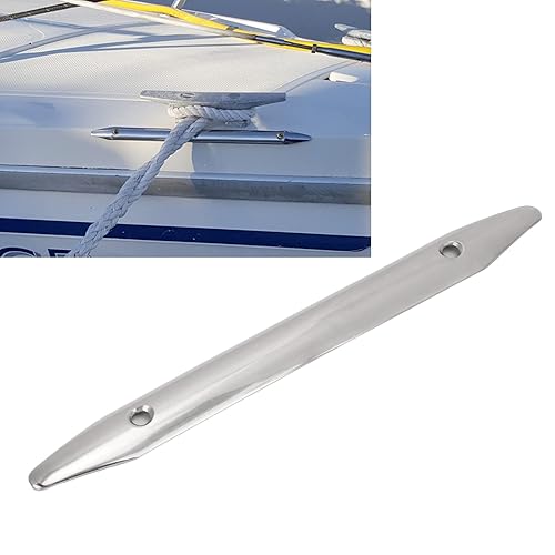 Scheuerleiste, 8-Zoll-Scheuerleiste aus Edelstahl für Boote, Scheuerleiste für Boote, Marinezubehör, Festmacherleinen aus 316 Edelstahl Zum Schutz von Scheuerleisten für