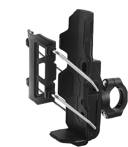 Motorcycle Cup Holder, Adjustable Drink Holder, Bike Water Bottle Cage, Fits 1.26-3.15 Inch Bottles, Abs+Stainless Steel, Handlebar & Frame Mount for Scooters, Atvs, Strollers