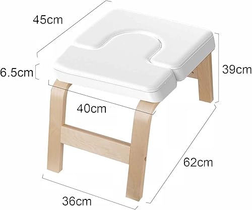 Eumatenova Yoga Kopfstandhocker，Kopfstandhocker，Kopfstandstuhl für Gleichgewichtstraining, Inversion Stool w/Solid Wood Frame & Detachable PU Auflagen