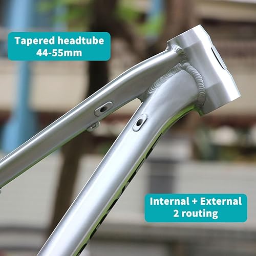 HSIRYAOHD Dirt Jump Bike Rahmen 26er 27,5er AM Hardtail Mountainbike Rahmen 40,6 cm Scheibenbremse Boost Rahmen 12 x 148 mm Steckachse Aluminiumlegierung Rahmen mit Steuersatz-Sattelstützenklemme