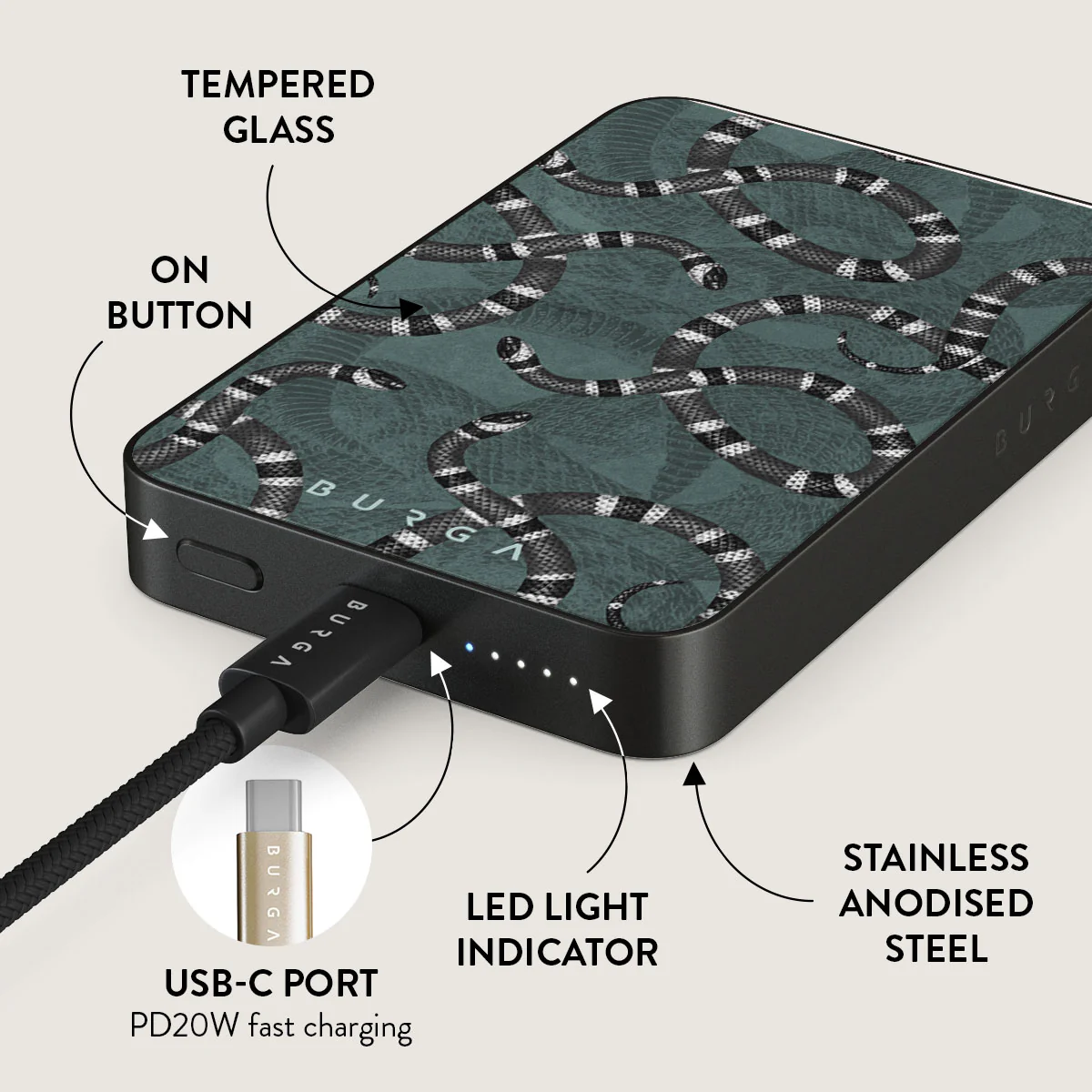 Constant Danger - Cool Magnetic Power Bank