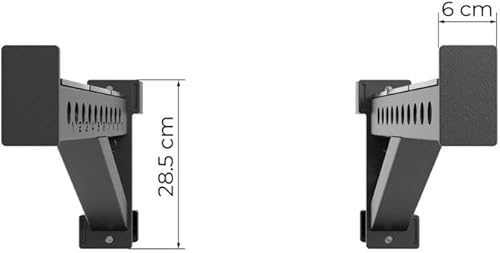 Atletica R8 Spotter Arme | Paar | Sicher trainieren, auch vorm Rack | Belastbar | 61 cm lang | 6 mm Dicke UHMW-Kunststoffplatte zum Schutz der Langhantel