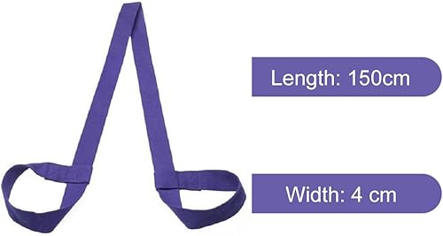 TUKNN Yogamatte Gurt, Tragegurt für Yogamatte, Yogamatte Tragegurt, Yogamattengurt, Verstellbare Yogamatten-Schultergurte für Pilates-Übungen Aerobic, für alle Yogamatten Größen, Violett