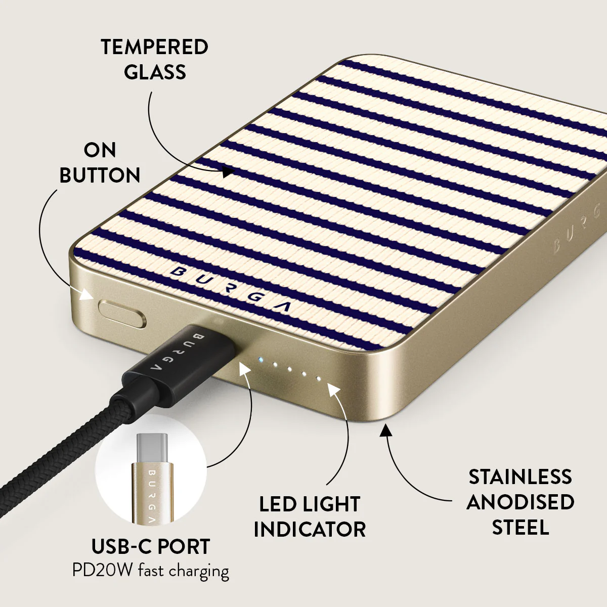 Old Money - Magnetic Power Bank