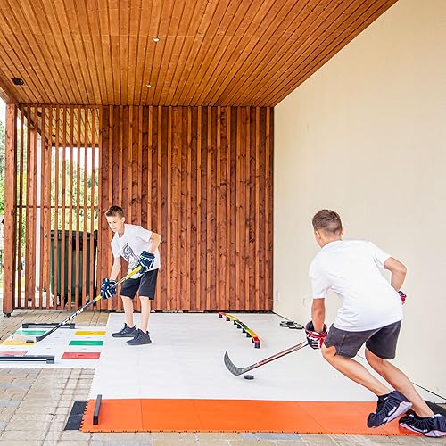 Hockey Revolution Slideboard LIT - Cardio Workout - Easy to Use and Store - Workout Slide Board Training Equipment for Hockey, Skating, Tennis, Running, Skiing - Adjustable Length - Used by the Pros