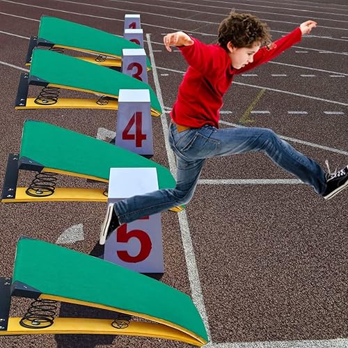 4 Federn, Gymnastik-Springbrett für Kinder, Gewölbung, Fitness, Spielen, tragbares gebogenes Federbrett, Hartholz-Übungsgerät, elastisches Brett für Zuhause, Zimmer, Leichtathletik-Training