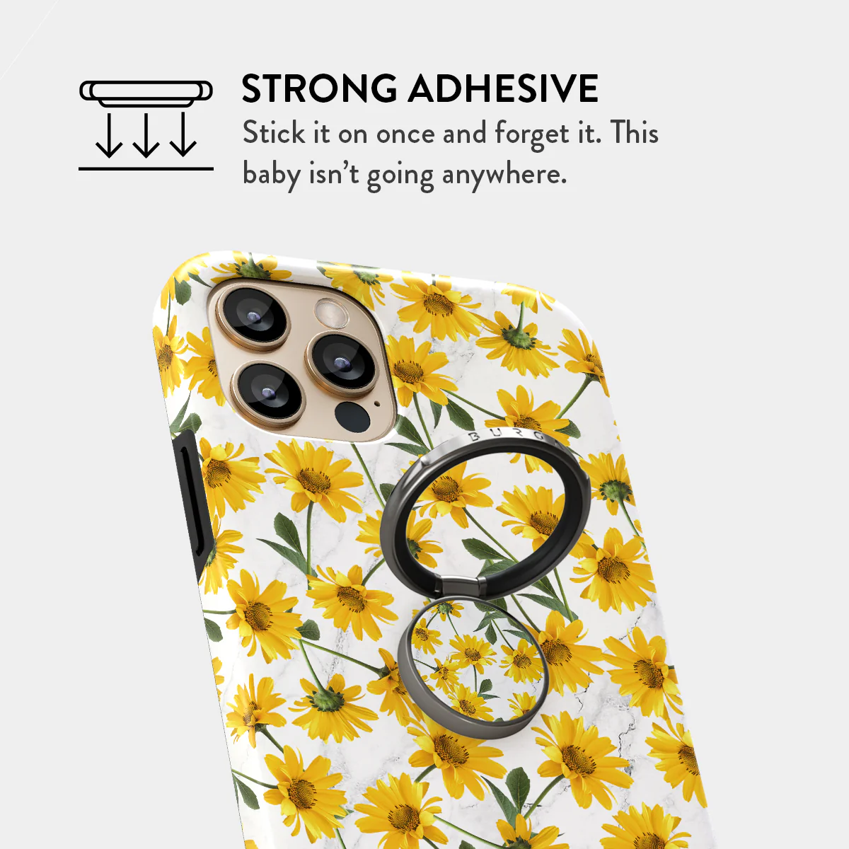 Summer Scent - Yellow Flower Adhesive Ring Holder
