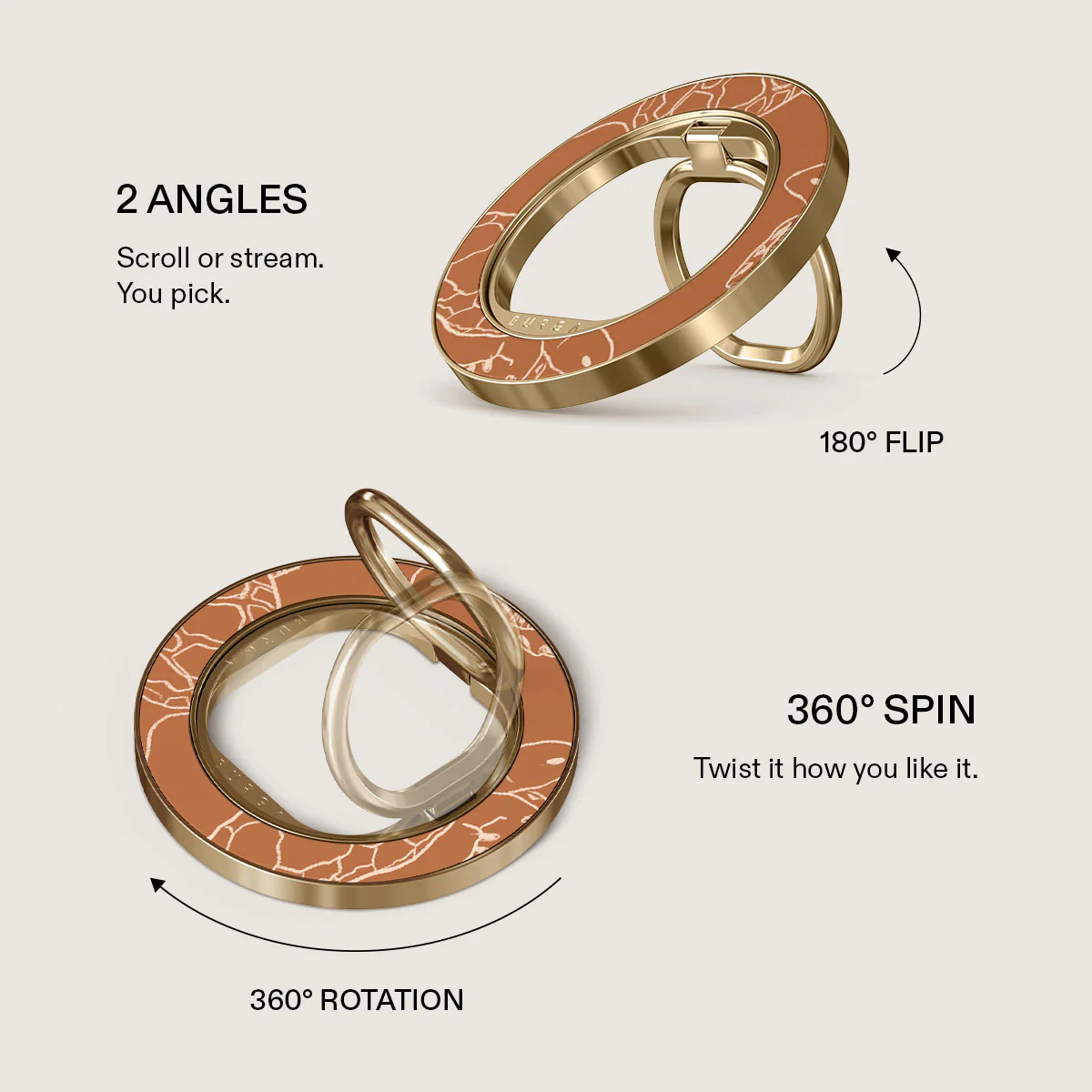 Earth Shell - Magnetic Ring Holder