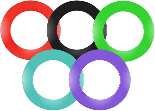 ONE80 Dart Catchring Surround Dartscheibe Schutz Dart Auffangring für 45 cm Dartscheibe (Rot)