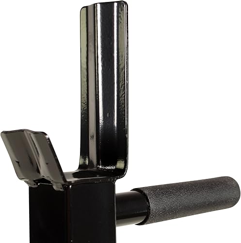 POWRX Hantelbank Profi I Drückerbank höhenverstellbar I Dip Griffe für Fitness Kraft Training I Trainingsbank Einzeln oder Set (Set Hantelbank + 50kg Guss Set)