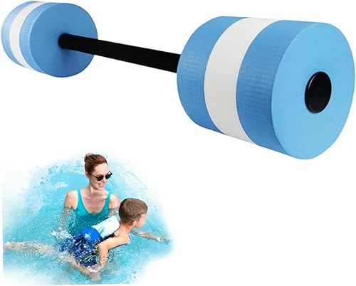 Pesoncarl Wassergewichte, Eva 29 Lang Narrenübungen Wasser Hanteln, schwimmende Wasserhantelsport Fitness tragbare Schaumstoffkrafttrainingsausrüstung, Blau
