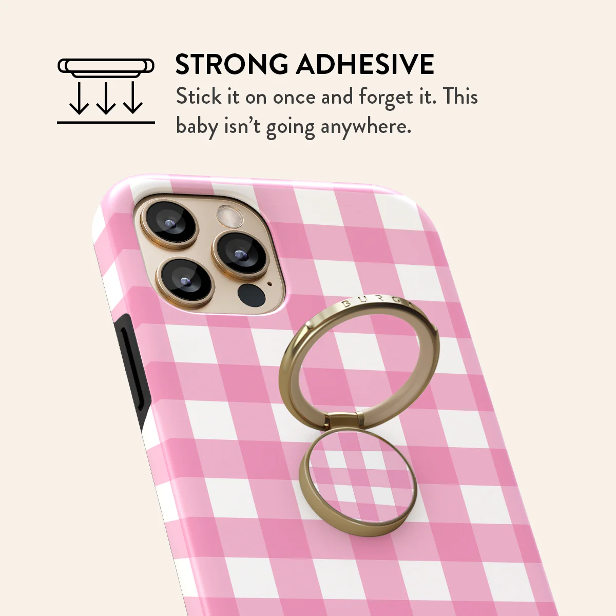 Think Pink - Adhesive Ring Holder