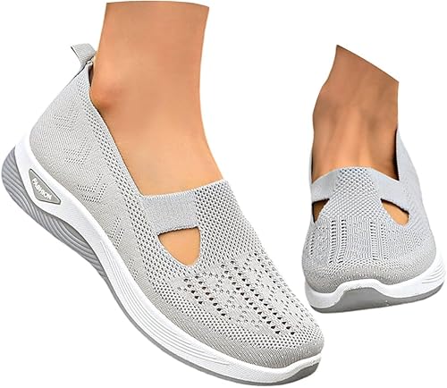 Orthopädische Schuhe Damen Sommer Sneaker Atmungsaktive Sportschuhe Gesundheitsschuhe Leichte Sommerschuhe Bequeme Diabetiker Slipper Damenschuhe Weite H