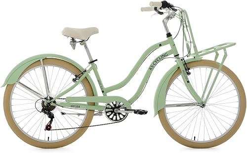 KS Cycling Damen Beachcruiser Cargo Cruiser 26' Melba grün Fahrrad, mintgrün