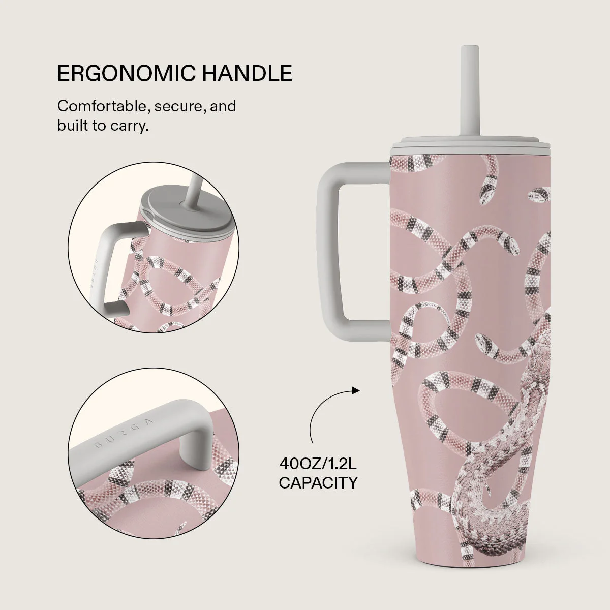 Poolside Glam - Snakes All Day Leakproof Tumbler