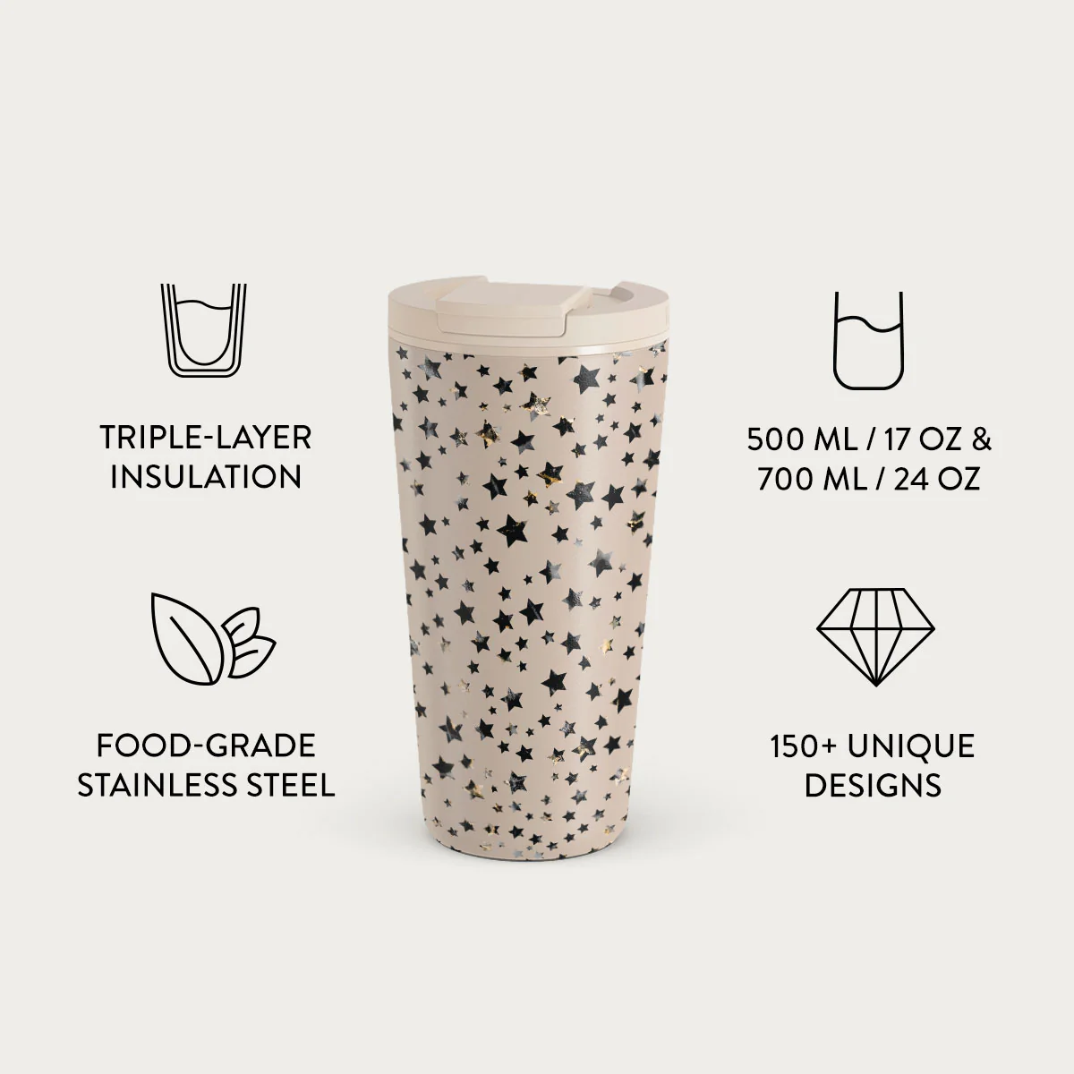 Sparkling Tiara - Stars Travel Mug