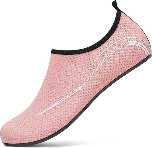 VOLHAL Badeschuh Damen Herren Wasserschuhe Neoprenschuhe Strandschuhe Aquaschuhe Surfschuhe Schwimmschuhe Wassersportschuhe Barfuß Schuhe Leicht Hausschuhe