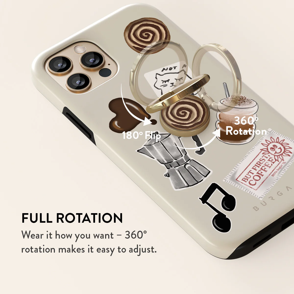 Oat Milk Please - Adhesive Ring Holder